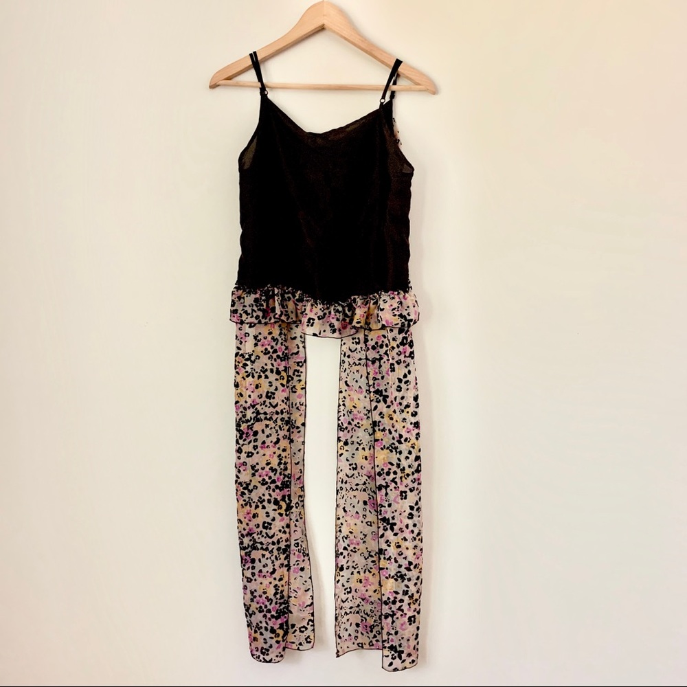 SOLD See by Chloe Paneled Devoré Silk Camisole - Picture 7 of 16